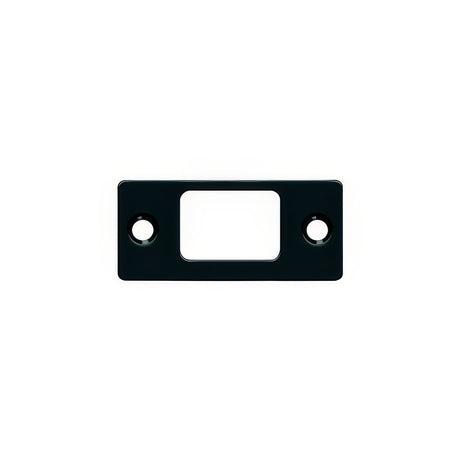 Deltana SP2753U19 paint black deadbolt strike plate
