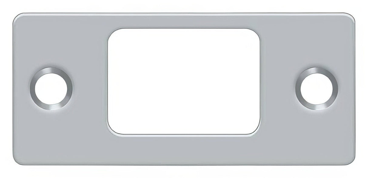 Deltana SP2753U26D brushed chrome deadbolt strike plate