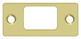 Deltana SP2753U3 polished brass deadbolt strike plate