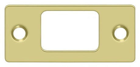 Deltana SP2753U3 polished brass deadbolt strike plate