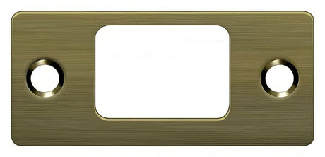 Deltana SP2753U5 deadbolt strike plate in satin stainless, additional view