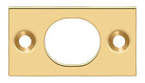 Deltana SP6FBCR003 lifetime polished brass strike plate