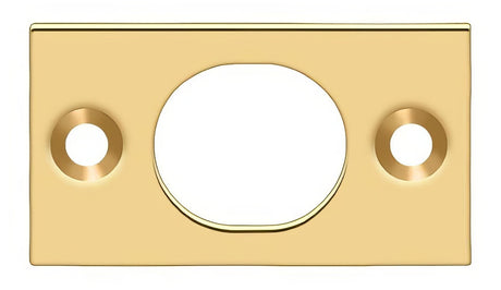 Deltana SP6FBCR003 strike plate in satin stainless, additional view