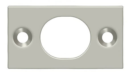 Deltana SP6FBU15A strike plate in satin stainless, additional view