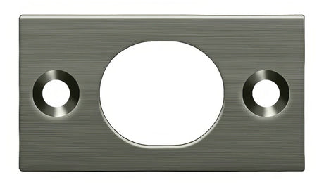 Deltana SP6FBU15A strike plate in satin stainless, additional view