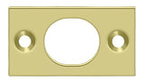 Deltana SP6FBU3 polished brass strike plate
