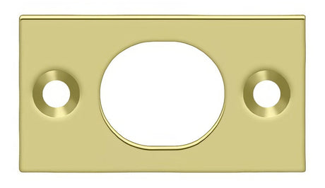 Deltana SP6FBU3 polished brass strike plate