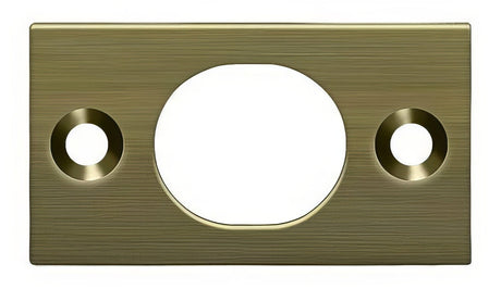 Deltana SP6FBU5 strike plate in satin stainless, additional view