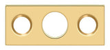 Deltana SP7FBR003 lifetime polished brass strike plate