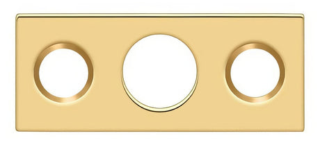 Deltana SP7FBR003 lifetime polished brass strike plate
