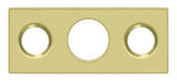Deltana SP7FBR3 polished brass strike plate