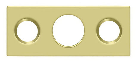 Deltana SP7FBR3 polished brass strike plate