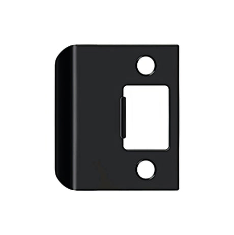 Deltana SPE200U19 black extended lip strike plate
