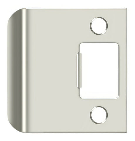 Deltana SPE225U14 bright nickel extended lip strike plate