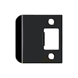 Deltana SPE225U19 paint black extended lip strike plate