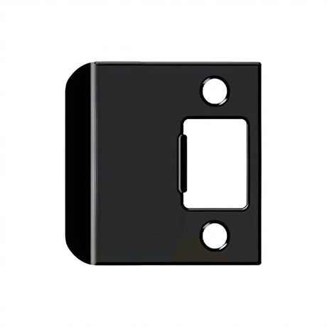 Deltana SPE225U19 paint black extended lip strike plate
