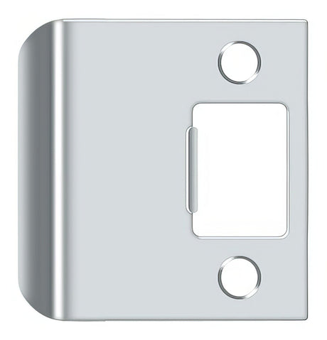 Deltana SPE225U26 bright chrome extended lip strike plate