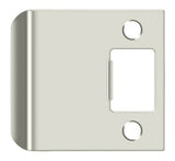 Deltana SPE250U14 bright nickel extended lip strike plate
