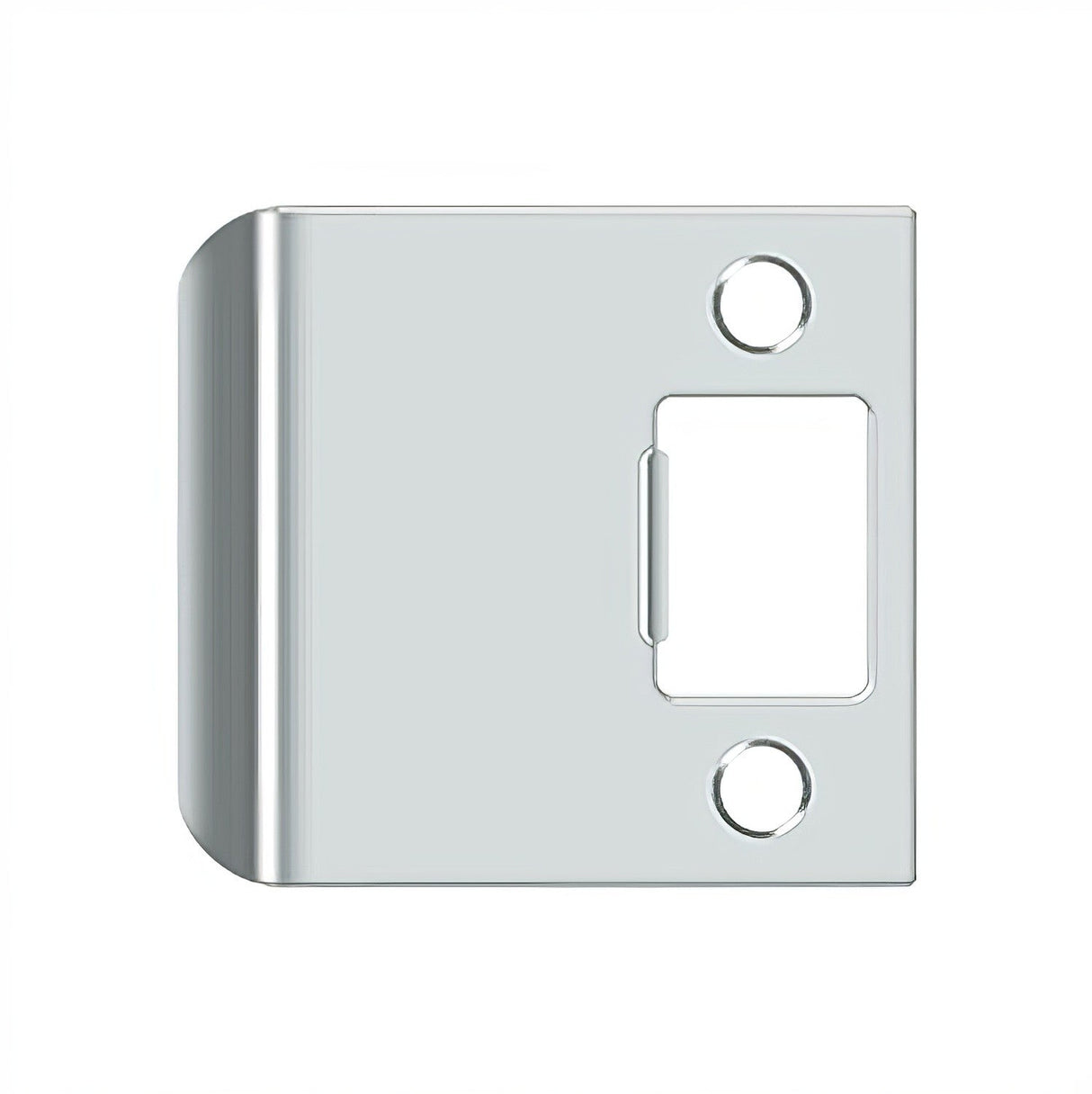 Deltana SPE250U26 bright chrome extended lip strike plate