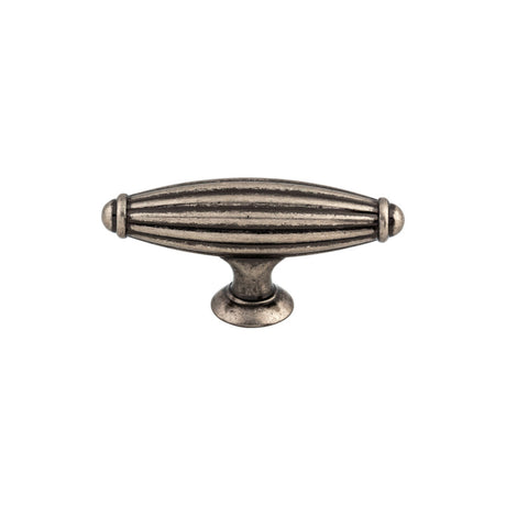 Top Knobs M148 Tuscany 2 5/8" Length Bar Knob Pewter Antique
