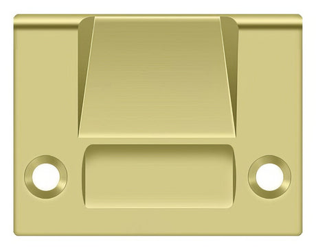 Deltana SPRCA430U3 polished brass strike plate