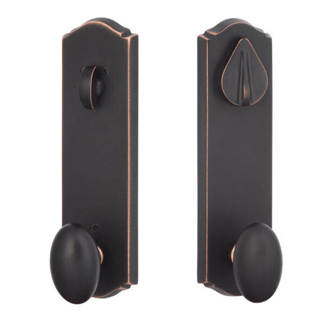 Sure-Loc SR107-DB 11P vintage bronze keyed entry door knob with deadbolt