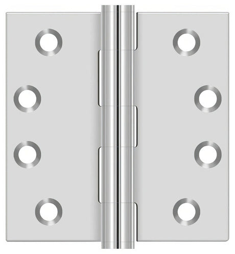 Deltana SS44U32D door hinge in polished brass, additional view