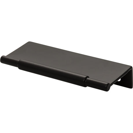 Top Knobs TK971BLK Crestview 3" Center to Center Finger Pull Flat Black