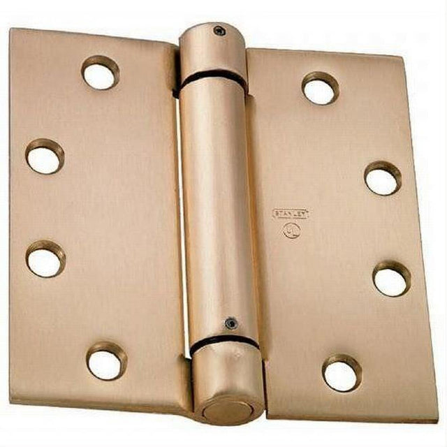 Stanley 2060R4123 4-1/2" X 4-1/2" Spring Door Hinge Bright Brass