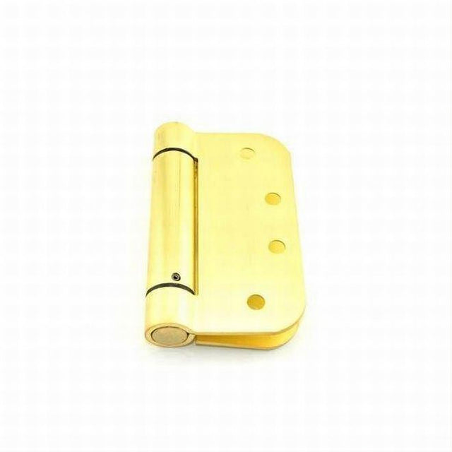 Stanley RD2068R44 4" x 4" 5/8" Radius Spring Door Hinge Satin Brass