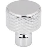 Top Knobs TK3260PC Garrison 1 1/8" Length Round Knob Polished Chrome