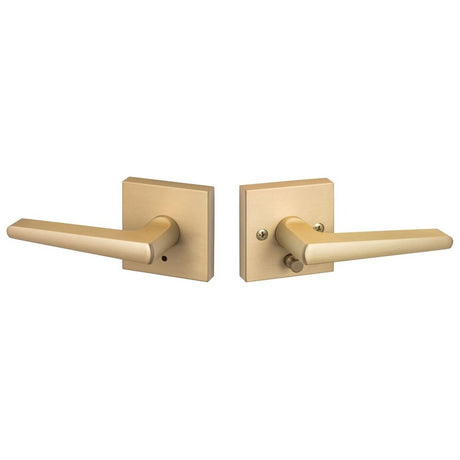 Sure-Loc BS102-SQ SB satin brass privacy door lever