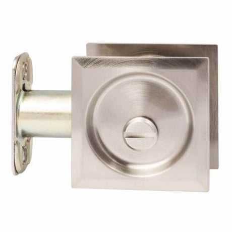 Sure-Loc DP-SQ02 15 satin nickel privacy pocket door pull