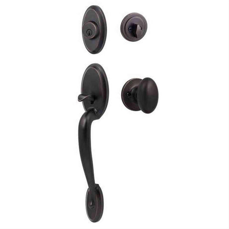 Sure-Loc Hardware Sure-Loc AN507-AR 11P Aspen Handleset with Arapaho Handleset Trim Vintage Bronze