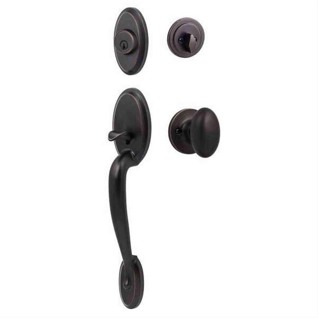 Sure-Loc Hardware Sure-Loc AN507-AR 11P Aspen Handleset with Arapaho Handleset Trim Vintage Bronze
