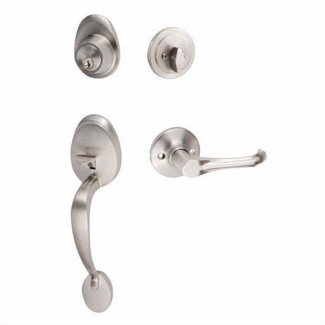 Sure-Loc Hardware Sure-Loc AT507-HA 15 Alta Handleset with Helena Lever Satin Nickel