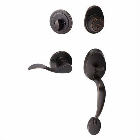 Sure-Loc Hardware Sure-Loc AT507-SB LH 11P-LH Alta Handleset with Snowbird Left Hand Handleset Trim Vintage Bronze