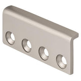 Sure-Loc Hardware Sure-Loc BARN-Connect 15 Barn Door Rail Connector Satin Nickel