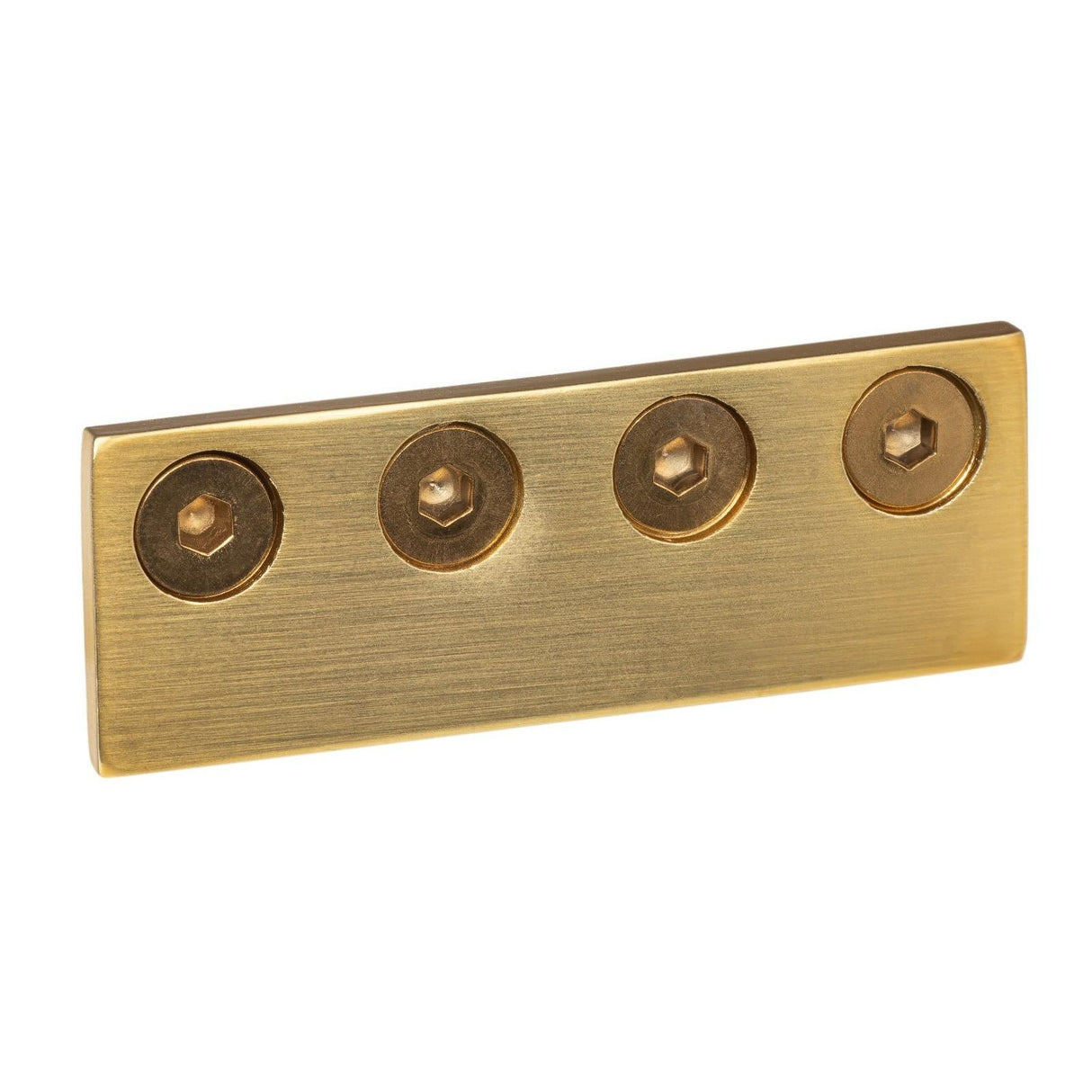 Sure-Loc Hardware Sure-Loc BARN-Connect SB Barn Door Rail Connector Satin Brass