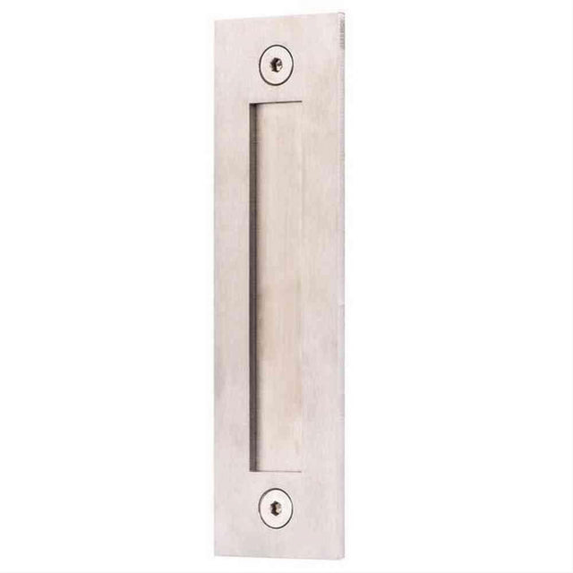 Sure-Loc Hardware Sure-Loc BARN-FL2 15 Flush Mounted Barn Door Handle Satin Nickel