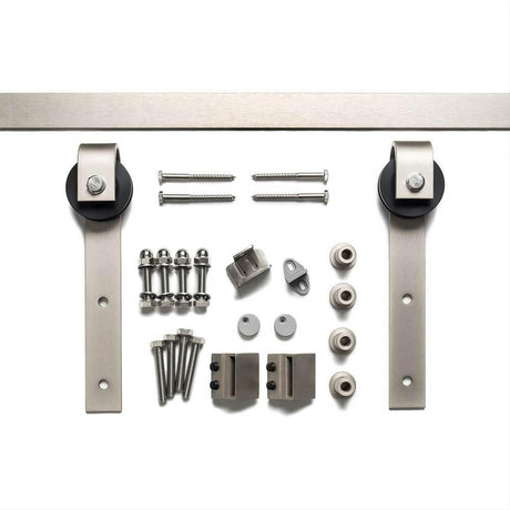 Sure-Loc Hardware Sure-Loc BARN-KIT72 15 72 Inch Barn Door Track System Satin Nickel