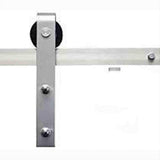 Sure-Loc Hardware Sure-Loc BARN-KIT96 15 96 Inch Barn Door Track System Satin Nickel