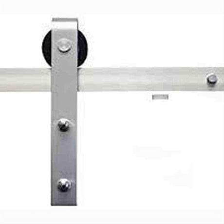 Sure-Loc Hardware Sure-Loc BARN-KIT96 15 96 Inch Barn Door Track System Satin Nickel