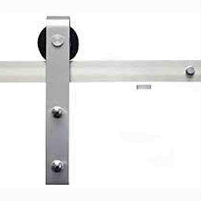 Sure-Loc Hardware Sure-Loc BARN-KIT96 15 96 Inch Barn Door Track System Satin Nickel