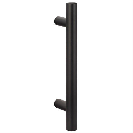 Sure-Loc Hardware Sure-Loc BARN-RD1 FBL Barn Door Handle 12 Inch Ladder Single Sided Flat Black