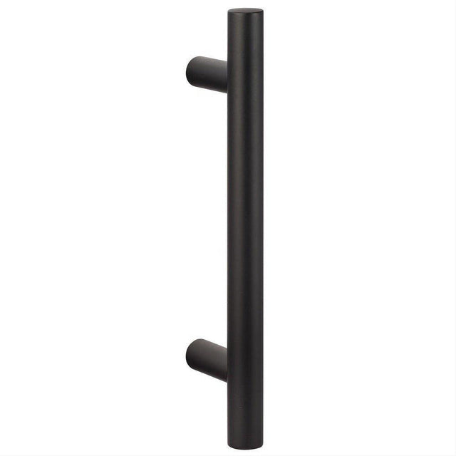 Sure-Loc Hardware Sure-Loc BARN-RD1 FBL Barn Door Handle 12 Inch Ladder Single Sided Flat Black