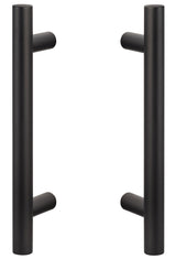 Sure-Loc Hardware Sure-Loc BARN-RD2 FBL Barn Door Handle 12 Inch Ladder 2-sided Flat Black