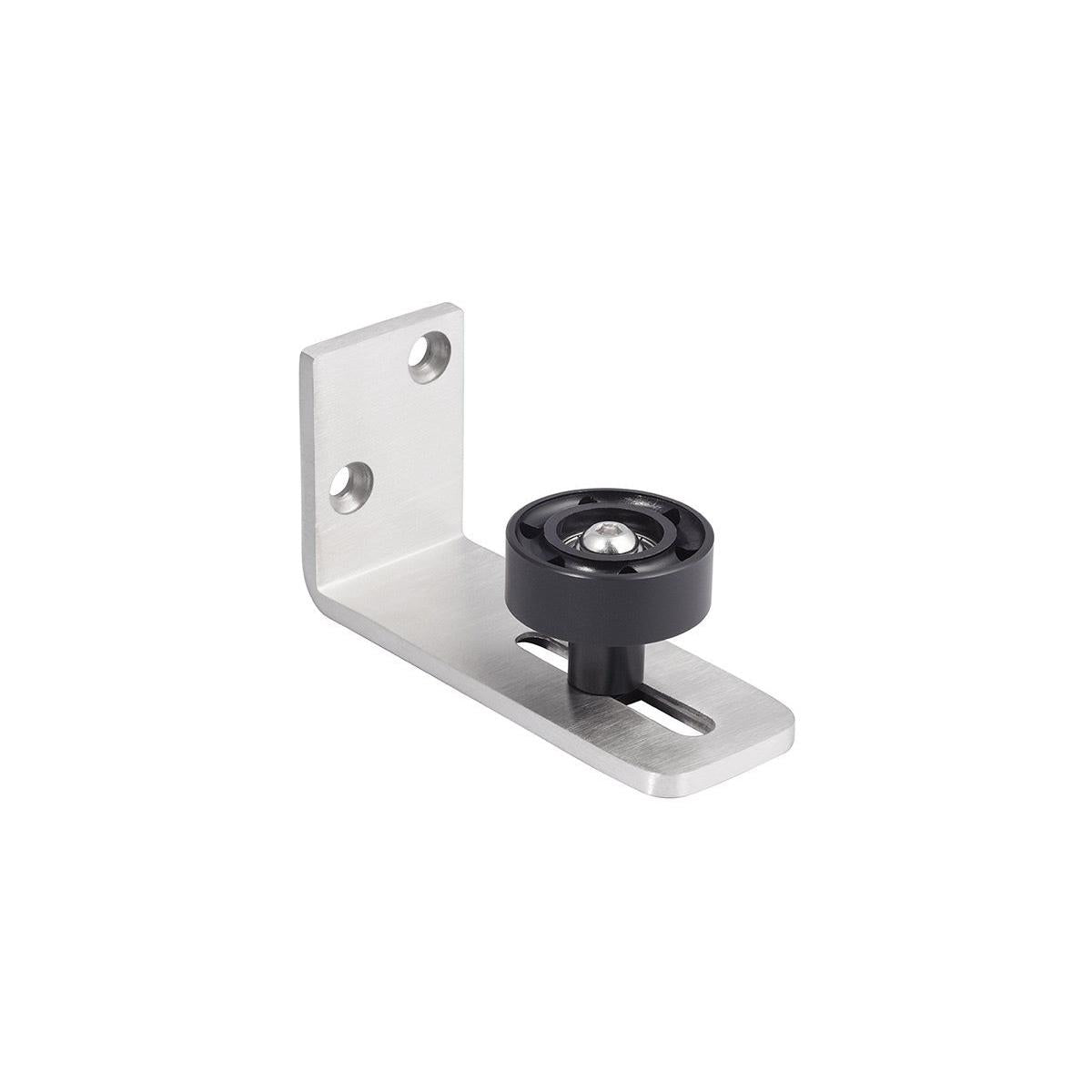 Sure-Loc Hardware Sure-Loc BARN-RGD 15 Barn Track Roller Guide, Wall Mounted Satin Nickel