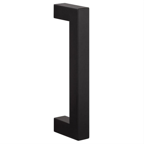 Sure-Loc Hardware Sure-Loc BARN-SQ1 FBL Barn Door Handle 8 Inch Square Single Sided Flat Black
