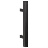 Sure-Loc Hardware Sure-Loc BARN-SQ3 FBL Square 12" Ladder Barn Door Handle with Flush Handle Flat Black